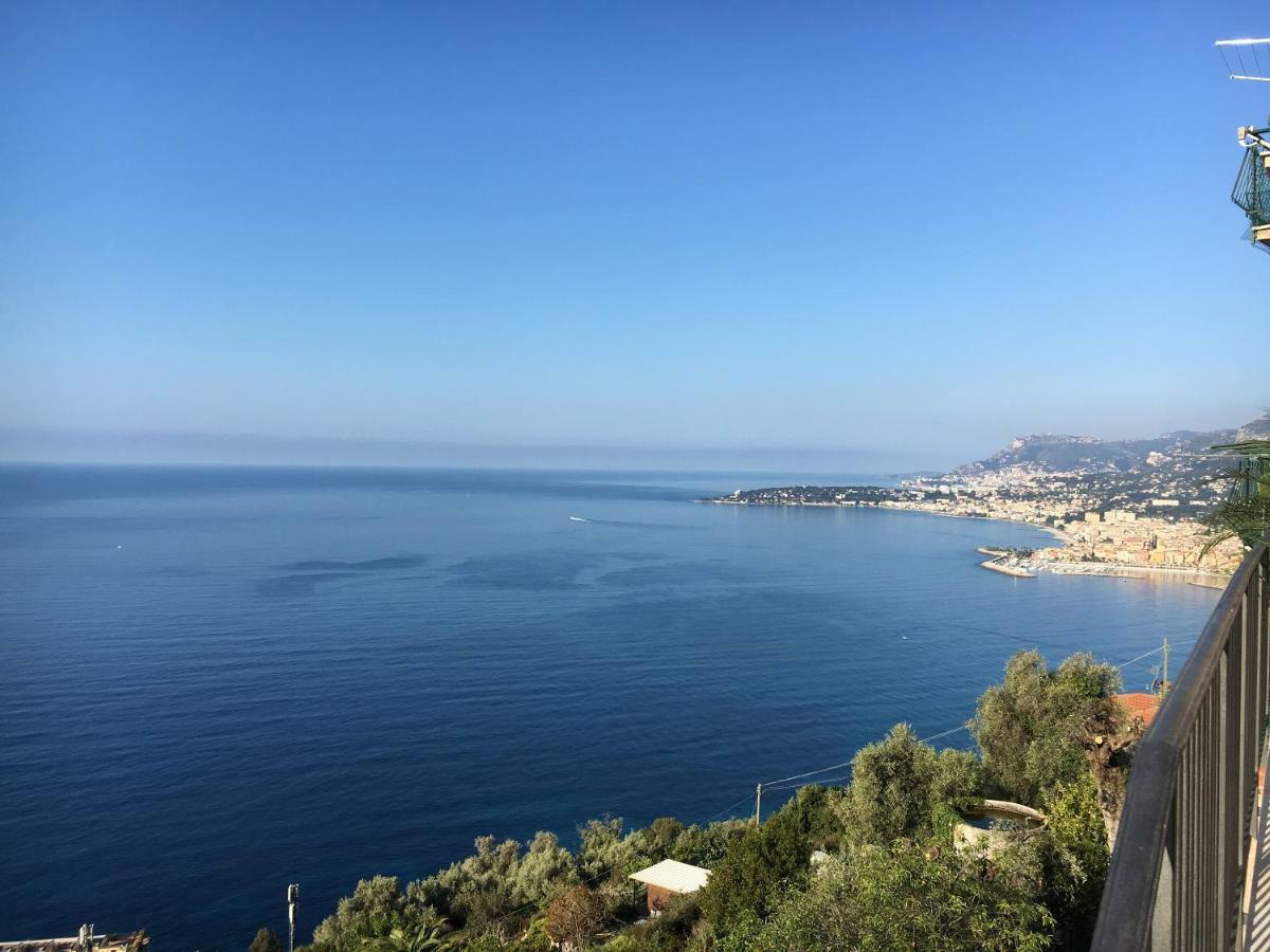 House In Grimaldi. Spectacular View Over The French Riviera! กริมัลดี ภายนอก รูปภาพ